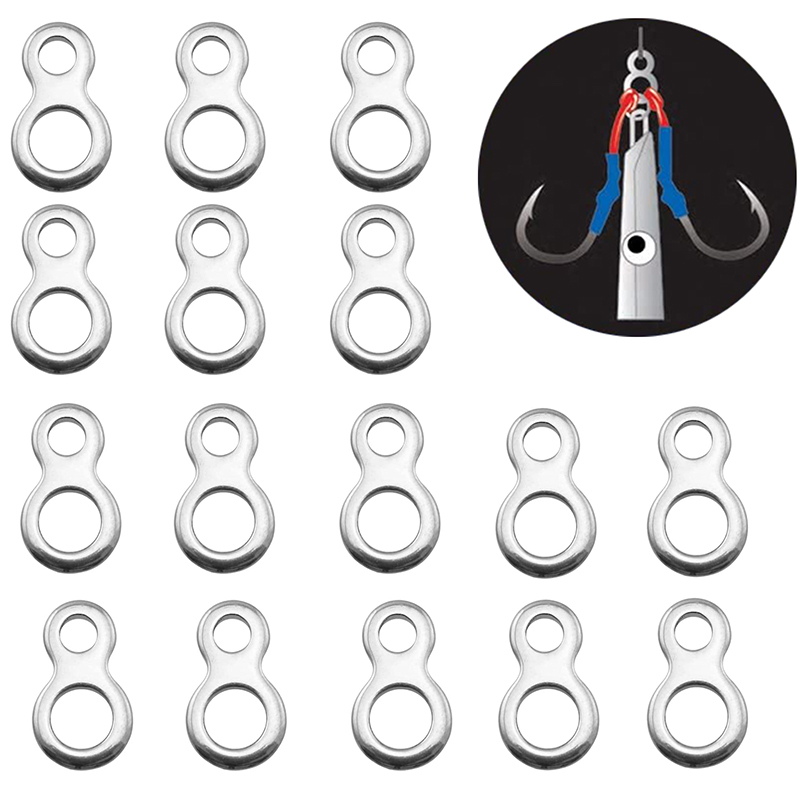 Fishing Equipment On Sale - 10-50Pcs Stainless Steel Fishing Solid Ring