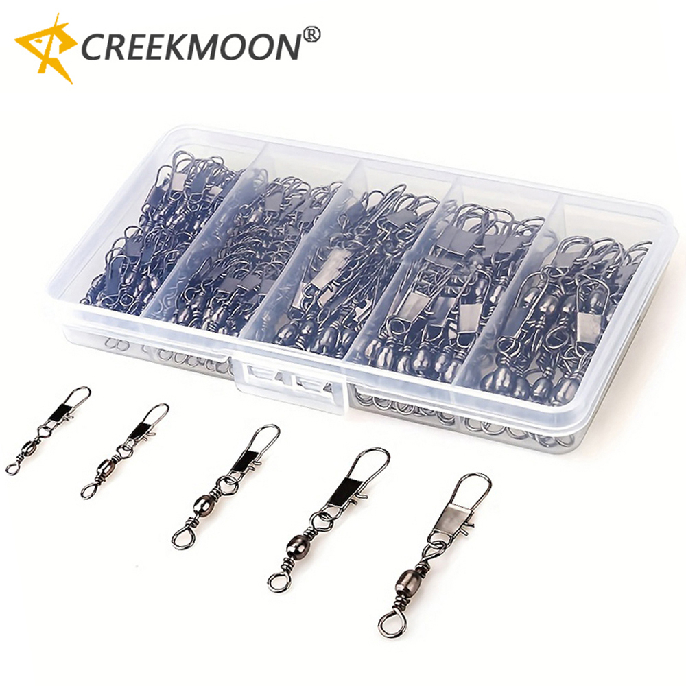 Fishing Equipment Basics - 100Pcs/Lot 4#6#8#10#12# Swivels Mix Fishing Connector
