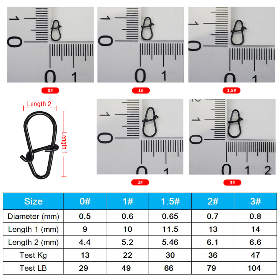 50Pcs Crankbait Snaps Stainles - Fishing Equipment Basics บทวิจารณ์และราคา