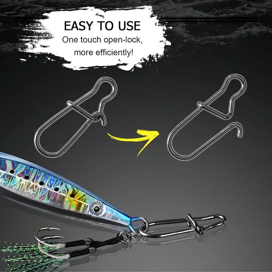 50Pcs Crankbait Snaps Stainles - Fishing Equipment Basics บทวิจารณ์และราคา