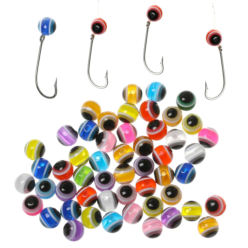 100pcs Fish Eye Fishing Beads  - Fly Fishing Set บทวิจารณ์และราคา