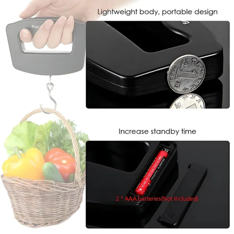 50kg/10g Travel Luggage Scale  - Fishing Equipment Basics บทวิจารณ์และราคา