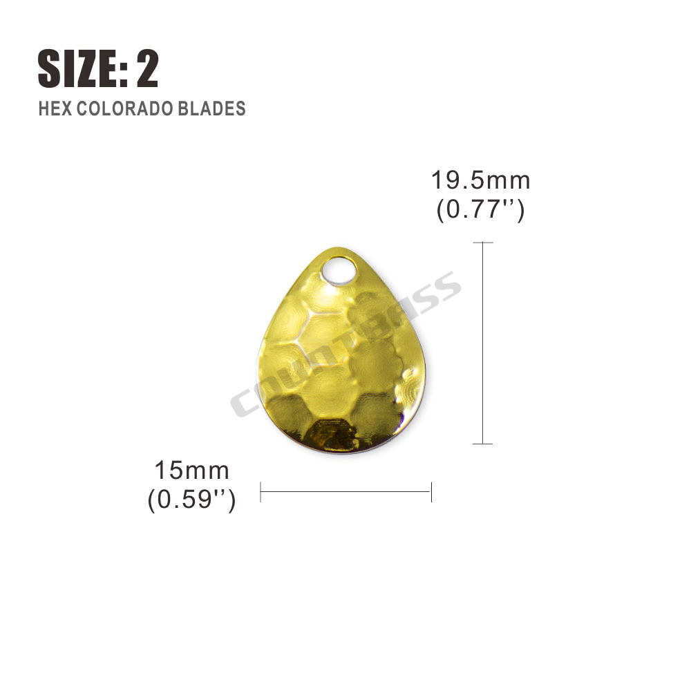 Countbass 50pcs Size 2-5 Gold  - Quality Fishing Equipment บทวิจารณ์และราคา