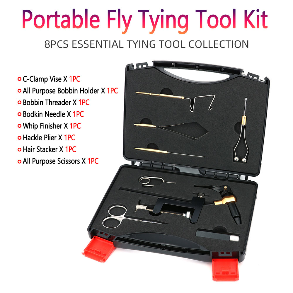 8pc/Set Hardened Steel C-Clamp - Fly Fishing Set บทวิจารณ์และราคา